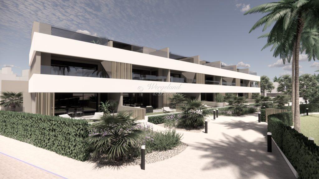 Encina 57 Bungalows Blokk Terrasser