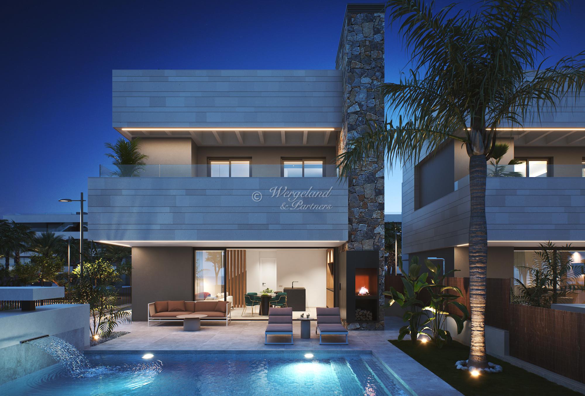 Almendro Premium villa, private pool, roof terrace, 125 m2 basement [A38-4]
