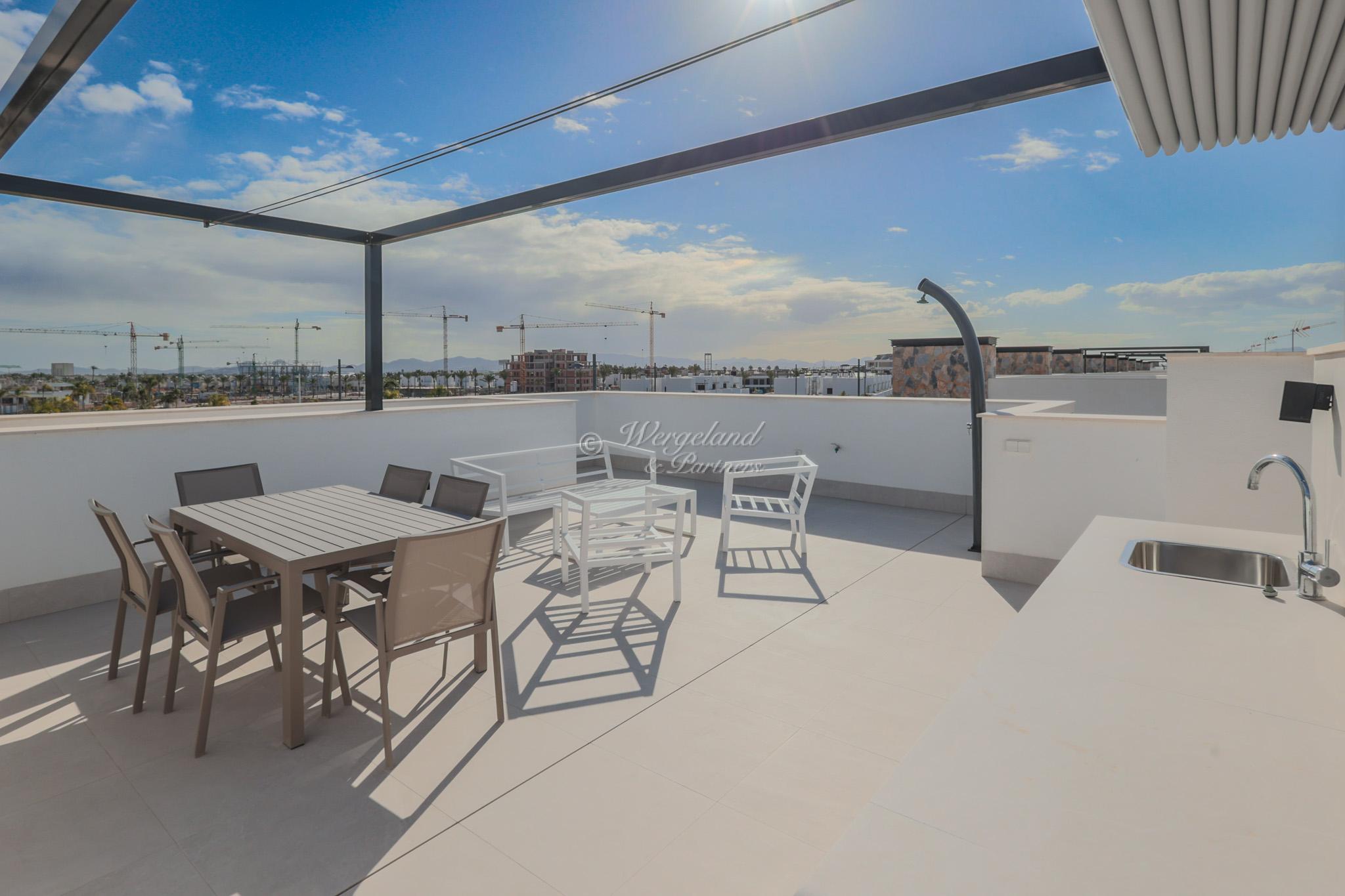 3 bed villa, private pool, roof terrace, unfurnished basement [A38-5]