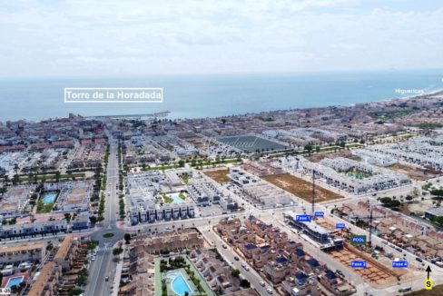 dronefoto mot Middelhavet