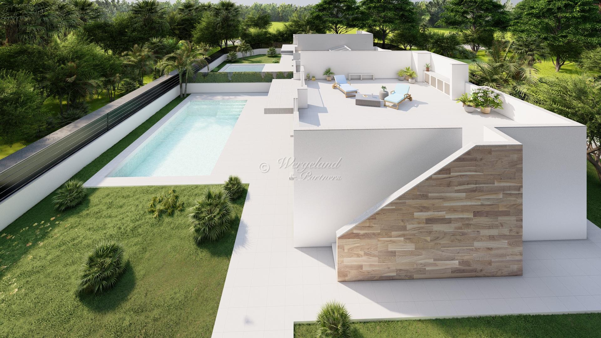5-roms villa på ett plan! 93 m2 takterrasse, privat basseng [AV2]