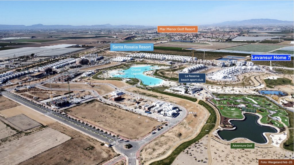 flyfoto Levansur Home 7 mot Mar Menor Golf resort