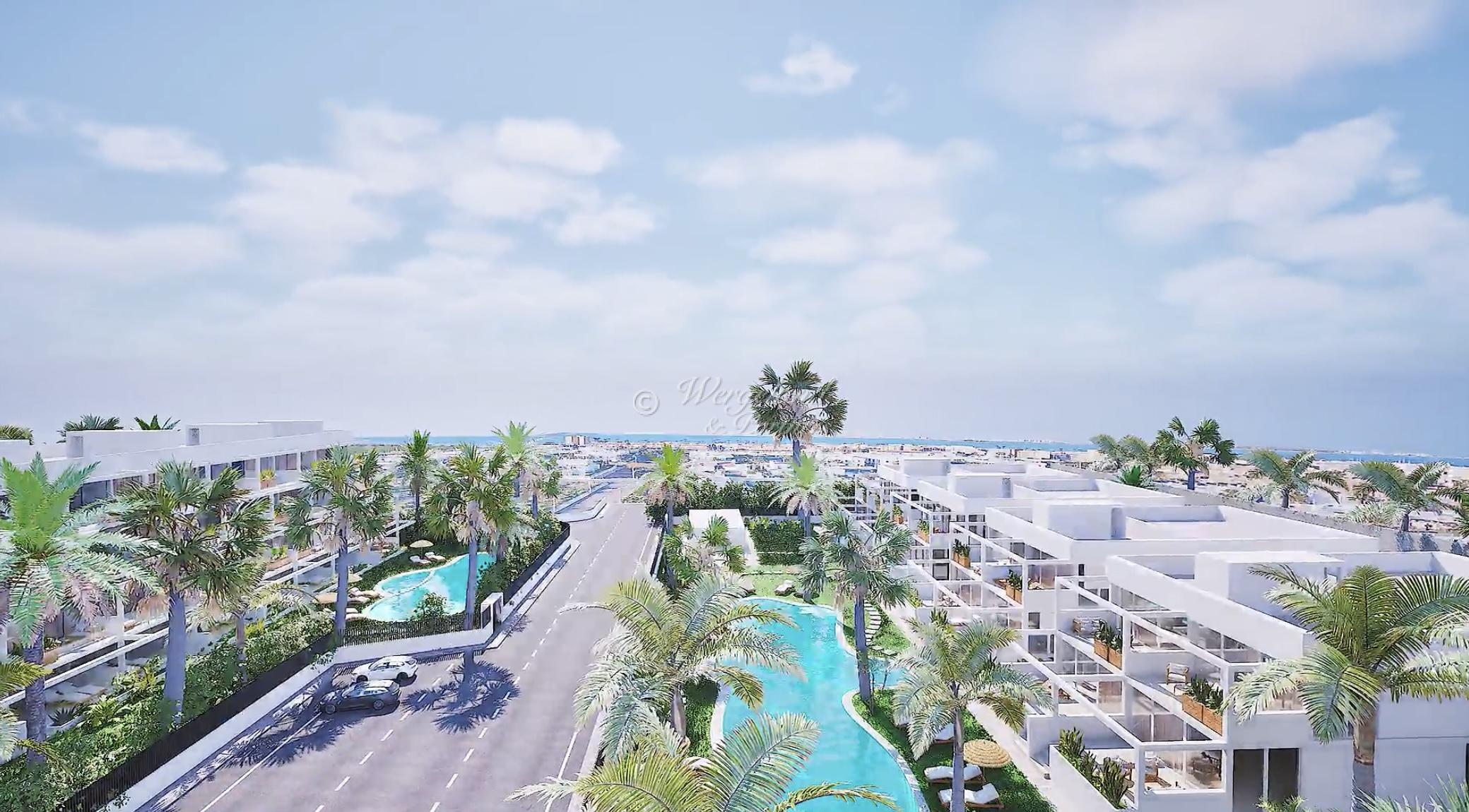 Lovely sea views! Spacious Penthouse, nice pool area, garage, storage [EL2AB]