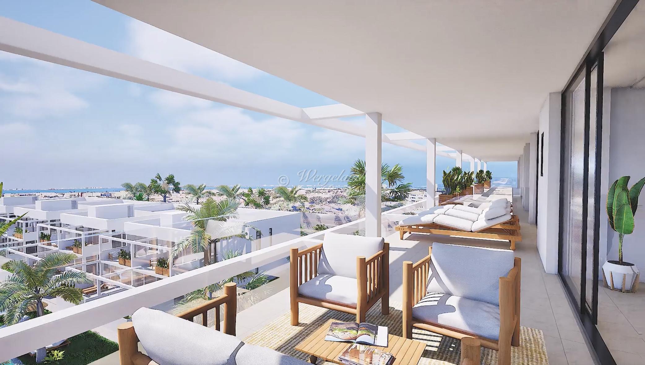 Penthouse, two large terraces, nice pool area, garage, storage [EL2AC]