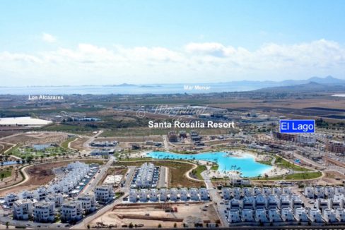 dronefoto fra Santa Rosalia mot Los Alcazares